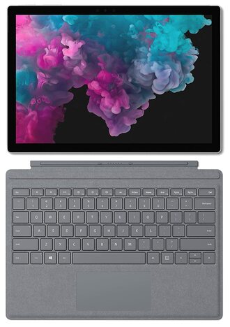 Microsoft Surface Pro 6 with Signature Type Cover Bundle (Platinum), Intel Core i5 8th Gen 8250U12.3" Touchscreen 2736 x 1824 Detachable 2-in-1 Laptop Windows 10 Home