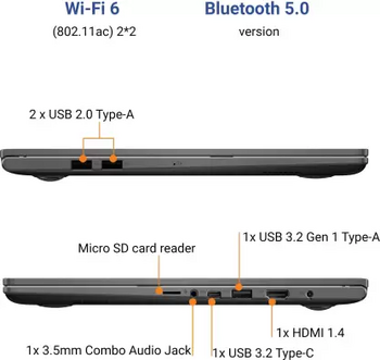 ASUS VivoBook K15 OLED (2022) Intel Core i3 11th Gen 1115G4 - (8 GB/SSD/256 GB SSD/Windows 10 Home) K513EA-L302TS Thin and Light Laptop  (15.6 inch, Indie Black, 1.80 kg, With MS Office)