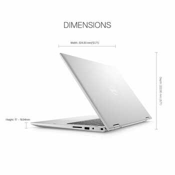 Dell Inspiron 5406 11th Gen 14 inches(35cm) FHD 2in1 Laptop (Intel i3-1115G4 / 4GB / 512 SSD/Integrated Graphics/Windows 10/ MS Office 19/ Active Pen/Platinum Silver),D560366WIN9S, 1.72kg