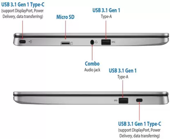 ASUS Chromebook Celeron Dual Core - 4 GB/64 GB EMMC Storage