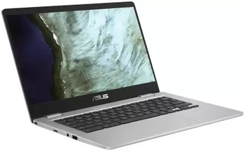 Asus Chromebook Celeron Dual Intel Core (4 Gb/64 Gb Emmc Storage/Chrome Os) C423Na-Bv0523 Thin And Light Laptop (14 Inches, Silver, 1.20 Kg) New