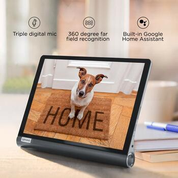 NEW Lenovo Yoga Smart Tablet with The Google Assistant (10.1 inch, 4GB, 64GB, WiFi + 4G LTE), Iron Grey