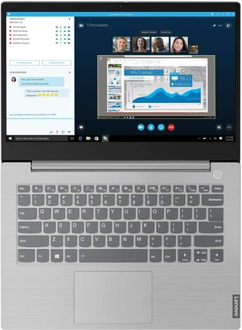 Lenovo ThinkBook 14 Intel Core i3 10th Gen 14" (35.56cms) Full HD Thin and Light Laptop (4GB RAM/ 1TB HDD/Windows 10 Home/Mineral Gray/ 1.49 kg), 20RV00BRIH