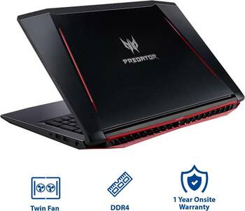 Acer Predator Helios 300 Core i5 8th Gen - (8 GB/1 TB HDD/128 GB SSD/Windows 10 Home/4 GB Graphics) PH315-51 / PH315-51-51V7/ph315 51 55xx Gaming Laptop  (15.6 inch, Obsidian Black, 2.5 kg)