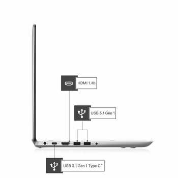 Dell Inspiron 5491 10th Gen Intel i3-10110U 14 inches /4GB/1TB HDD + 256GB SSD/Windows 10/Integrated Graphics Laptop, Platinum Silver, 1.86kg