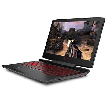 HP Omen 15-7300HQ 15.6-Inch Gaming Laptop (7th Gen Intel i5-7300HQ Processor/8GB DDR4(1x 8 GB/1TB HDD +128GB SSD/Windows 10/NVIDIA GTX 1050 4GB Graphics), Shadow Black