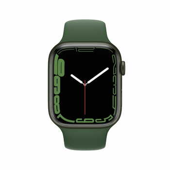 Apple Watch Series 7 Smart Watch (GPS+Cellular, 45mm) (Ion-X glass, MKJR3HN/A, Green/Clover, Sport Band)