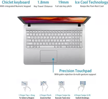 ASUS Pentium Quad Core - (4 GB/1 TB HDD/Windows 10 Home) X543MA-DM101T