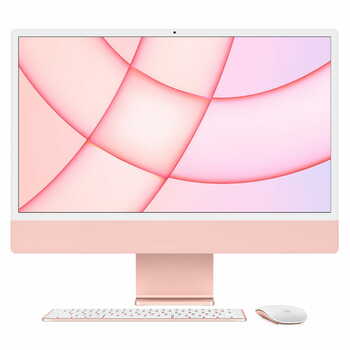 Apple 24-inch iMac MGPN3HN/A with Retina 8â€‘core GPU, 512GB Pink