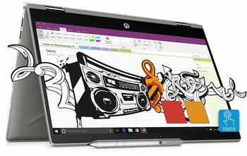 HP Pavilion x360 14-cd0053TX Laptop(8th Gen i5-8250U/8GB DDR4/1TB HDD/16GB Optane/NVIDIA MX130 2GB Graphics/Win 10/MS Office H&S 2016) Refurbished