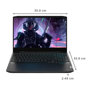 Lenovo IdeaPad Gaming 3 Intel Core i5 10th Gen 15.6" (39.62cm) FHD IPS Gaming Laptop (8GB/512GB SSD/4GB NVIDIA GTX 1650/120Hz/Windows 10/Backlit Keyboard/Onyx Black/2.2Kg), 81Y4017UIN