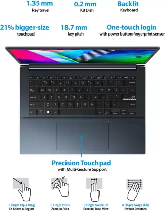 ASUS Vivobook Pro 14 OLED (2021) Ryzen 7 Octa Core 5800H - 16 GB/512 GB SSD