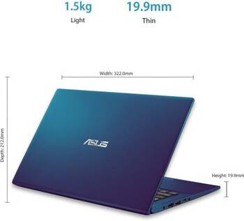 ASUS VivoBook 14 Intel Core i5 10th Gen 10210U - (8 GB/1 TB HDD/256 GB SSD/Windows 10 Home/2 GB Graphics) X412FJ-EK513T Thin and Light Laptop  (14 inch, Peacock Blue, 1.50 kg)