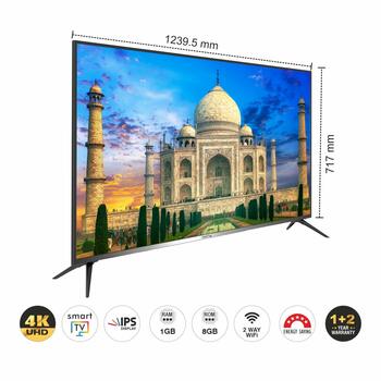 TV, Monitor  (55 INCH) 1GB 8GB 4K Ultra HD Smart TV with IPS Panel HiLaptop