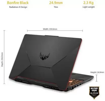 ASUS TUF Gaming F15 Core i5 10th Gen - 8 GB/512 GB SSD FX506LI-HN271TS