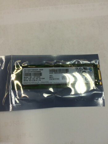 samsung mz-nty2560 256gb m.2  ssd