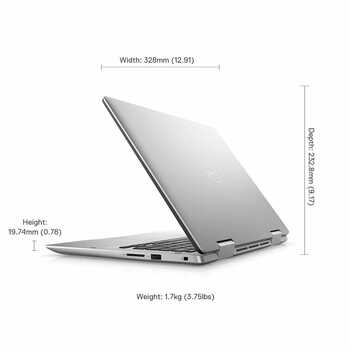 Dell Inspiron 5482 14-inch FHD 2in1 Laptop (8th Gen Core i5/8GB/512GB SSD/Windows 10 + MS Office/2GB Nvidia MX130 Graphics/Silver) Stylus Pen