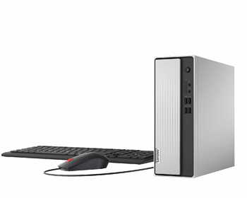 Lenovo IdeaCentre 3 Desktop (10th Gen Intel Core i3-10100/4GB/1TB HDD/Windows 10/Integrated Intel UHD Graphics/WiFi 5/Bluetooth 5.0), Mineral Grey (90NB0091IN)