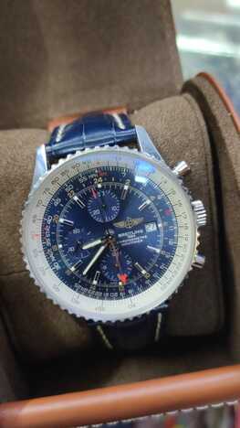 Breitling Navitimer World 46mm A24322 Steel Black