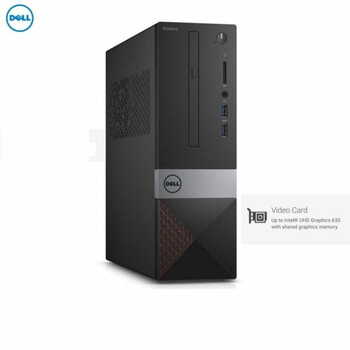 Dell Vostro 3681 | Intel Core i3-10th Generation | 8GB Ram | 1TB HDD | Windows 10 Home+Office | Without Monitor & DVD Drive | 3 Yr Warranty, Black