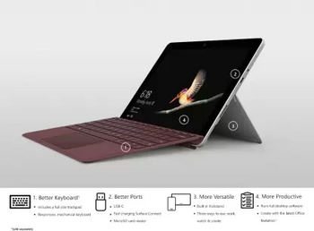 MICROSOFT Surface Go Pentium Gold - 4 GB/64 GB EMMC Storage