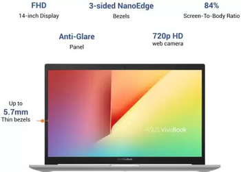 ASUS VivoBook Ultra K14 Intel Core i3-1115G4 14 inches Laptop (8GB RAM/512 GB NVMe SSD/Windows 10 Home+McAfee/Ms Office H&S 2019/FHD IPS/ UHD Graphics /FP Reader/Silver/1.4 kg) - K413EA-EB303TS