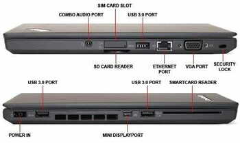 Lenovo ThinkPad T450s - 14" - Core i7 5600U - 8 GB RAM - 256 GB SSD Refurbished