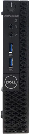 DELL OPTIPLEX 3070 Tiny Desktop (Intel Core i3 9th gen 3.1ghz, 8 GB RAM, 240gb SSD, Win 11 Pro, MS Office, WIFI , USB 3.0, Ethernet,VGA), Black