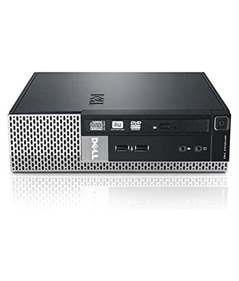 Refurbished) Dell Intel Core i3-2nd Gen Mini Desktop (8 GB RAM/ 500GB HDD/Windows 10 Pro, MS Office/Intel Integrated Graphics, Black) OptiPlex